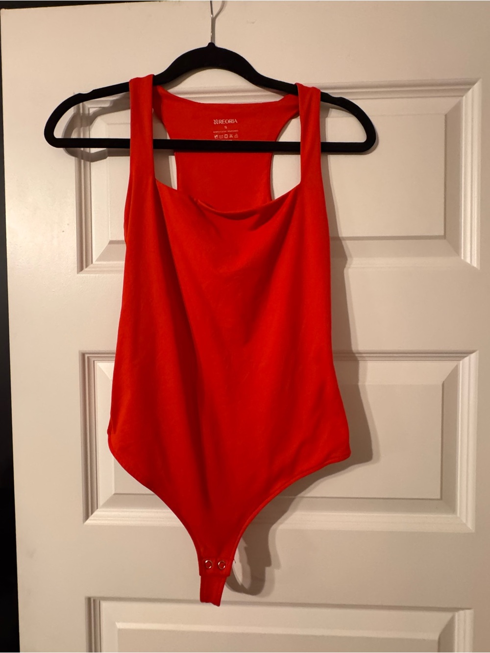 ReoRia Bright Red Tank One-Piece Bodysuit for Kids